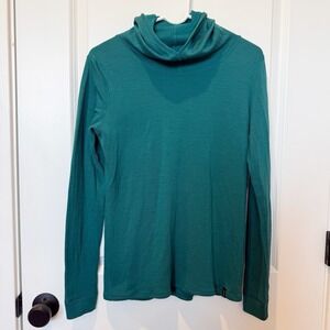 Duckworth Womens Merino Wool Comet Hoodie Small Green Base Layer Performance